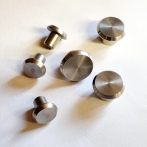 Stainless flat button